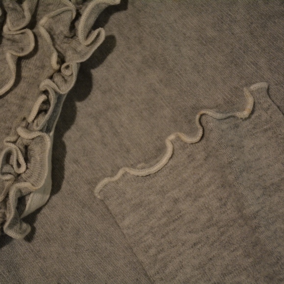 Oui Grey Cardigan with Ruffles - Picture 4 of 7